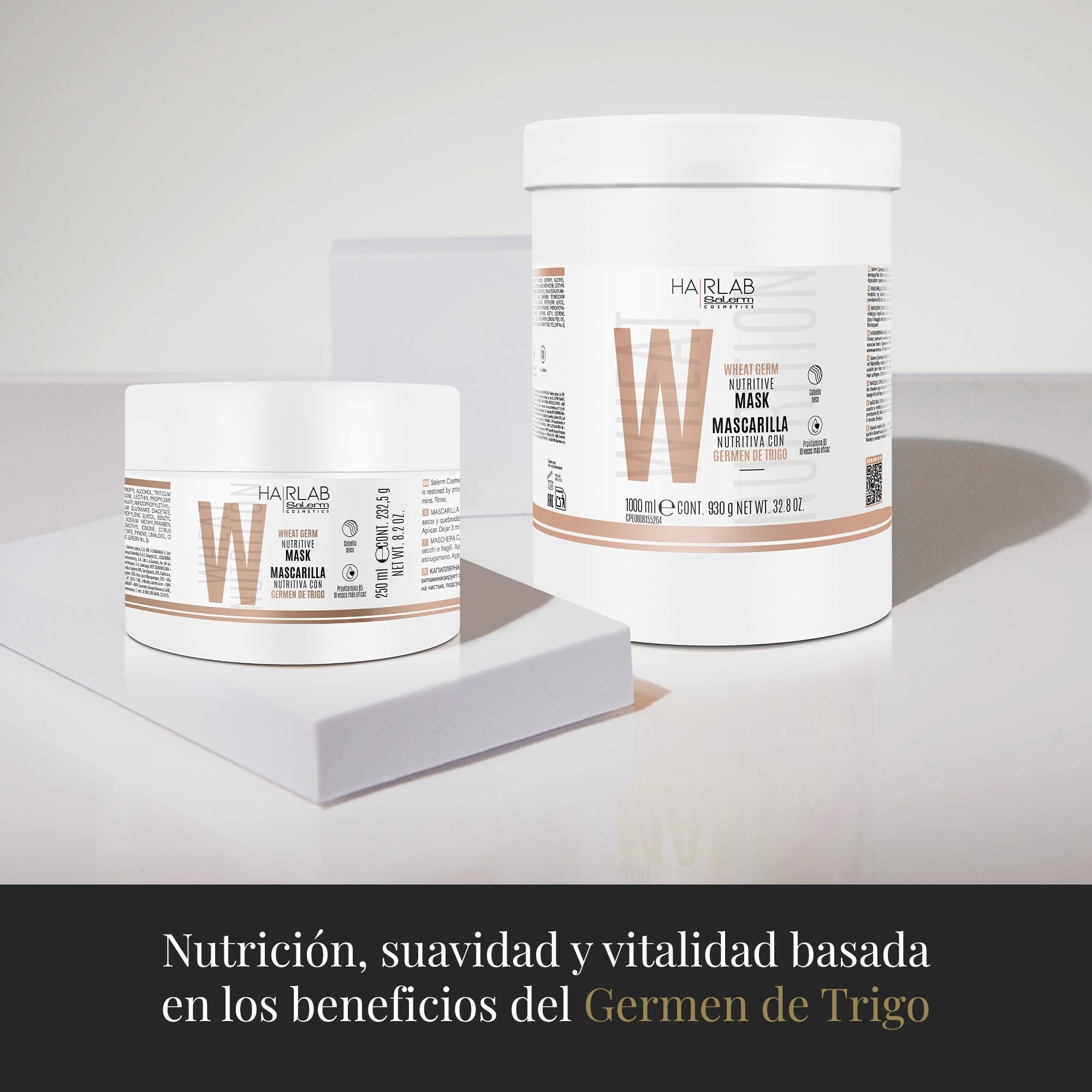 SALERM Hair Lab Mascarilla Nutritiva para el Pelo 250 ml con Germen de Trigo