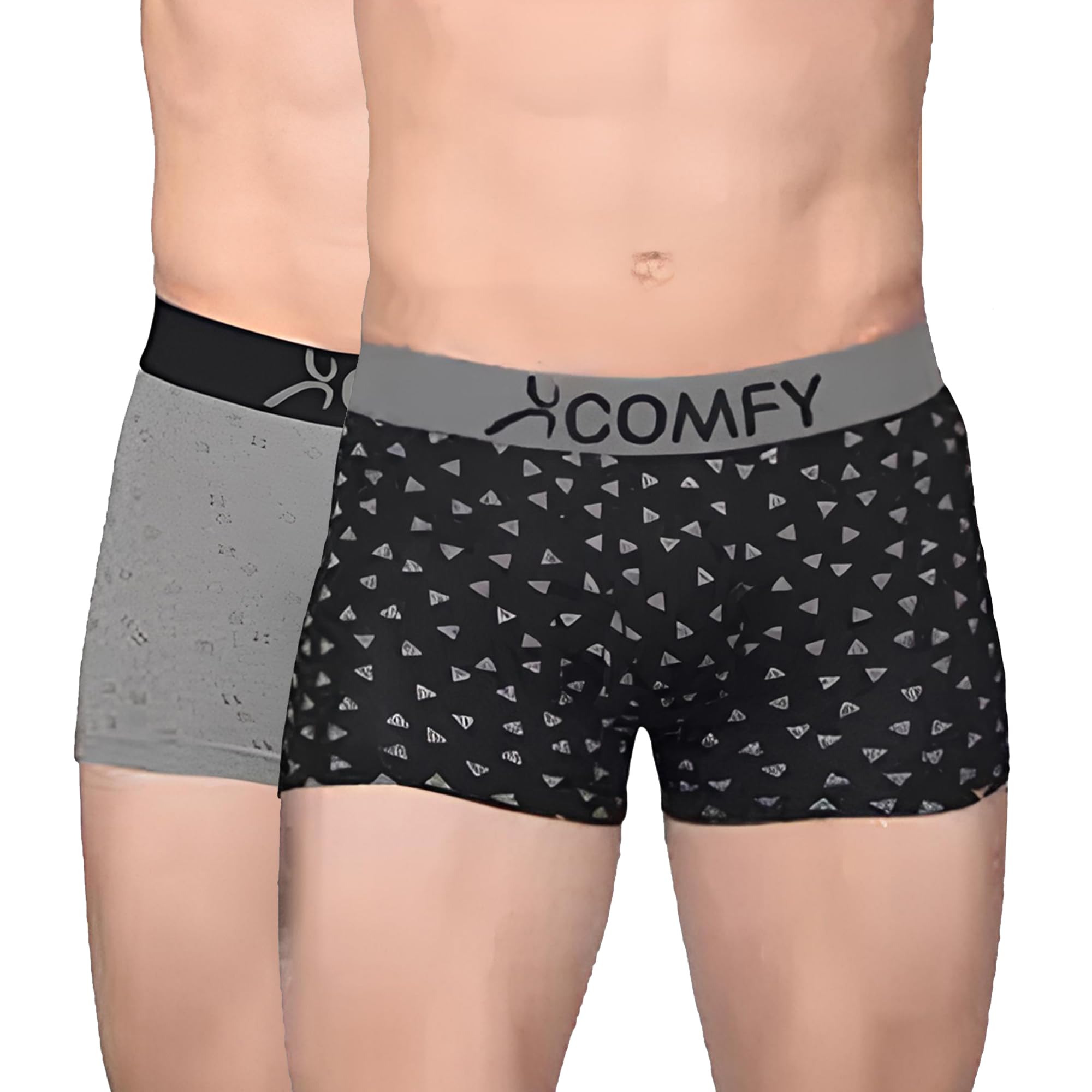 amul comfy Printed Spandex Trunk for Men | 95% Cotton 5% Spandex | Super Combed Cotton Stretch Fabric | Outer Elastic Comfort Fit | Soft Hand Feel | No Marks Waistband | Color May Vary-picture-19
