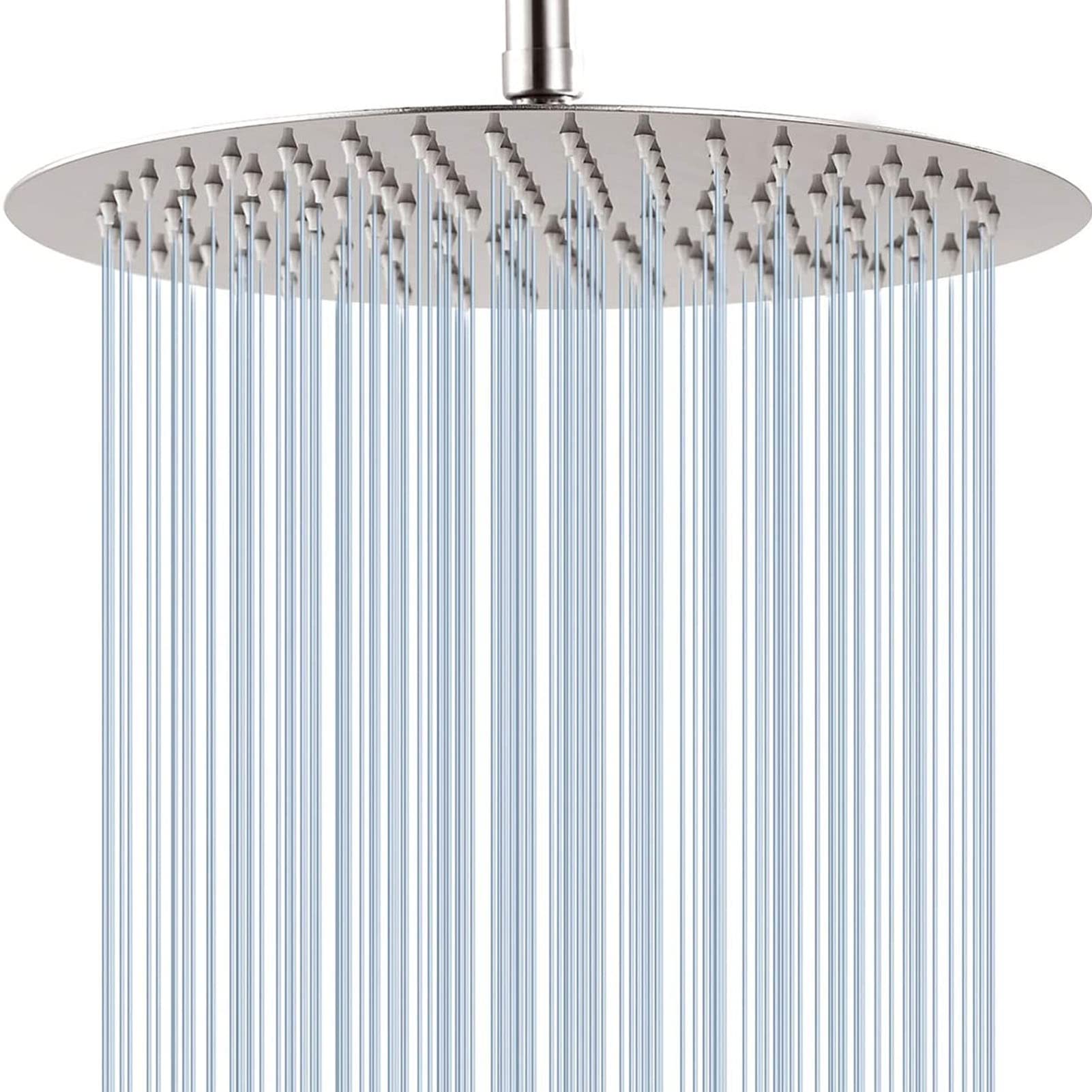 Pommeau de douche effet pluie 8 pouces rond anti calcaire en acier inoxydable G1/2