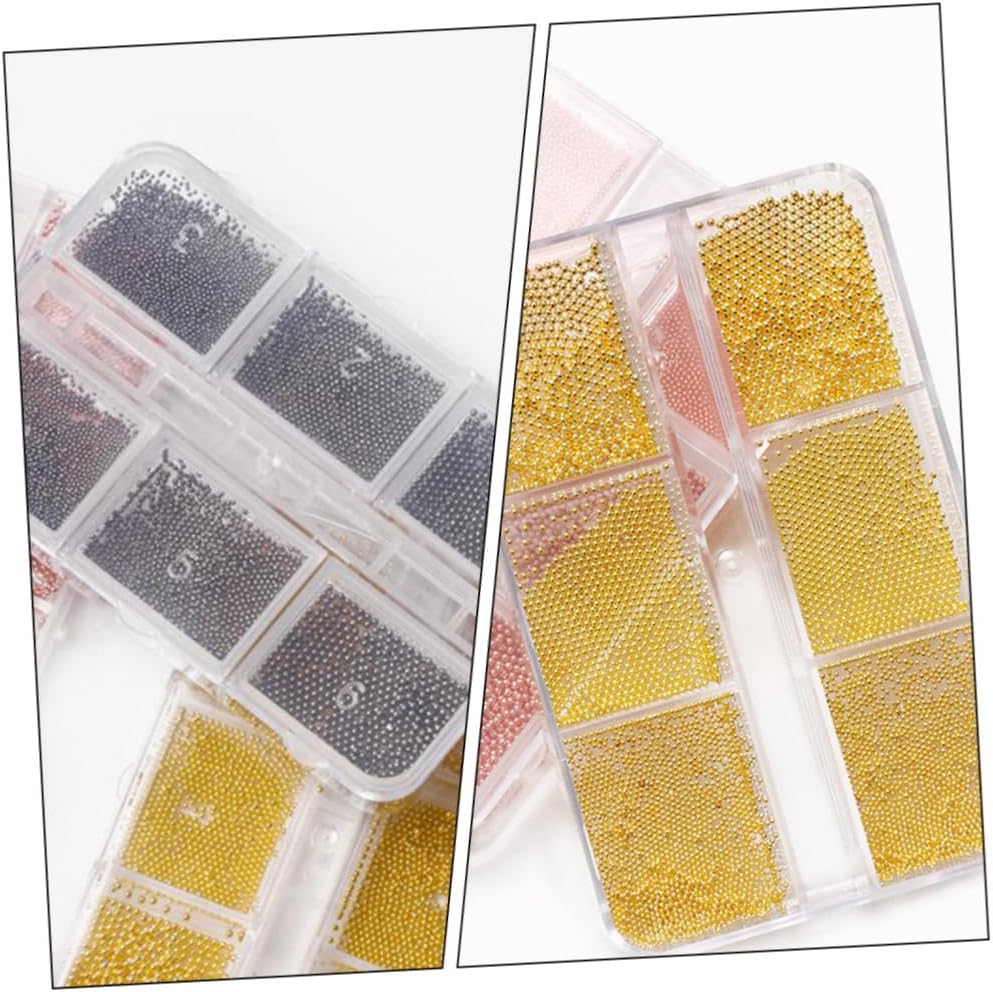 FOMIYES Caviar Beads Nail Studs for Nail Art Mini Beads Women Crafts for Adults for DIY