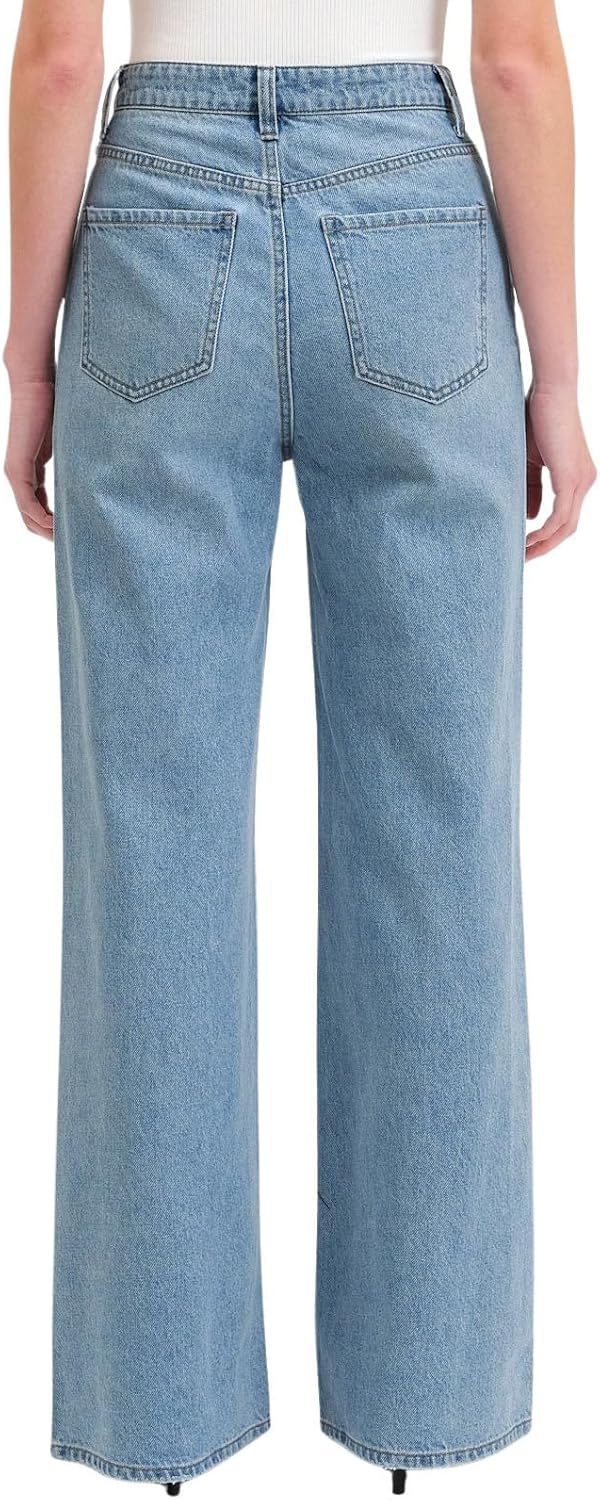 DAZE Women's Far Out High Rise Wide Leg Denim Jeans (Twinkle, 31) - Image 3