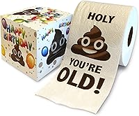 Vista 31 de Printed TP Papel higiénico de regalo de cumpleaños 65, divertido regalo de broma de cumpleaños de Holy You're 65, regalo de broma de papel