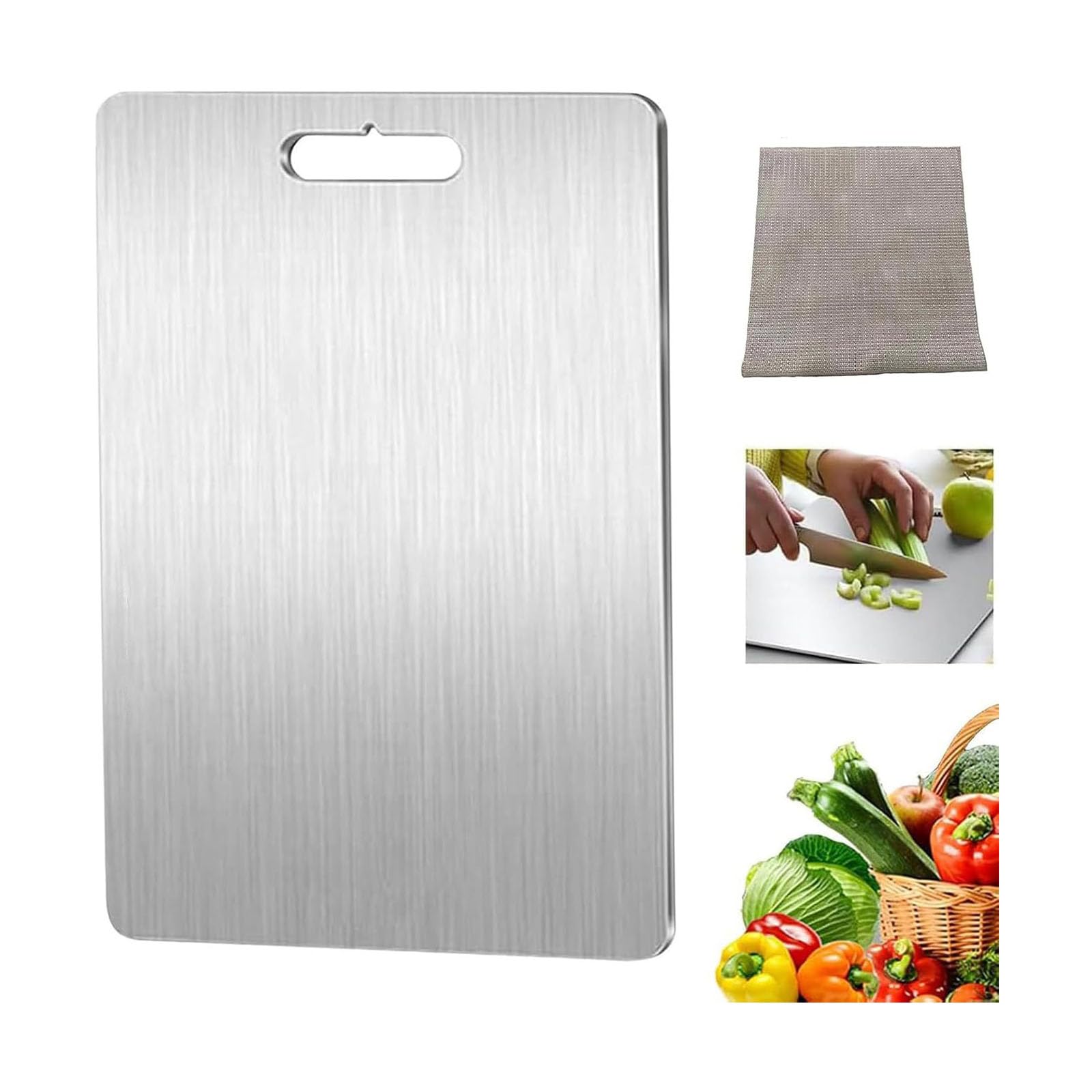 Planche à découper en titane pour viande et fromage inox