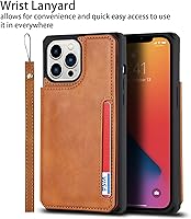 Vista 6 de Cavor Funda para iPhone 11 Pro Max con tarjetero, funda tipo cartera con tarjetero y tarjetero para iPhone 11ProMax, funda de piel sintética