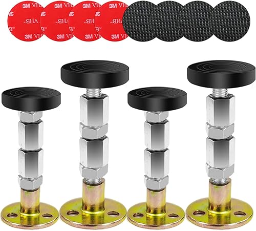 4 herramientas antisacudidas marco de cama ajustable fijador antivibración con 8 tuercas hexagonales no más tambaleamiento estabilizador telescópico disponible en Yaxa Colombia