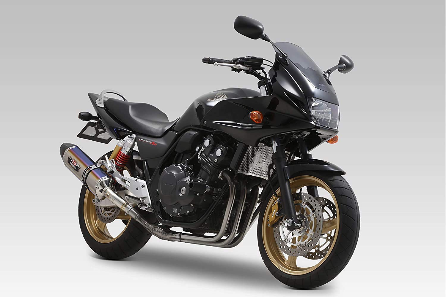 cb400 SF/SB nc42車検対応ヨシムラマフラーR77-Jサイクロン カーボンエンド