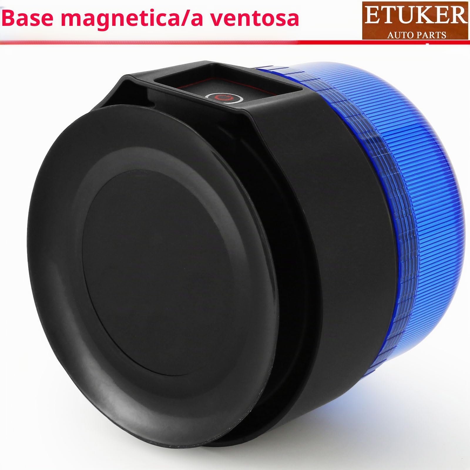 Luce a LED a batteria, luce lampeggiante senza fili, blu, 3 modelli flash, per auto, colore blu, con telecomando, trattore, camion, impermeabile