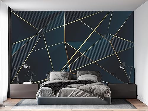 Papel tapiz de pared Golden Line para dormitorio (no se puede despegar y pegar)