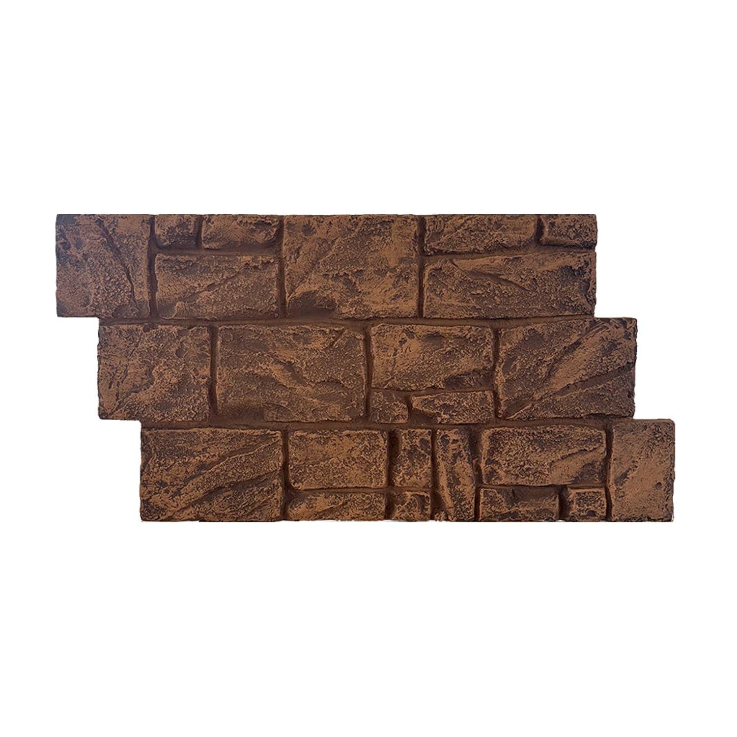 Paneles PVC Pared Panel de pared de PU imitación piedra triturada, papel pintado 3D fácil de instalar de 3 cm de grosor, revestimiento impermeable e ignífugo(G)
