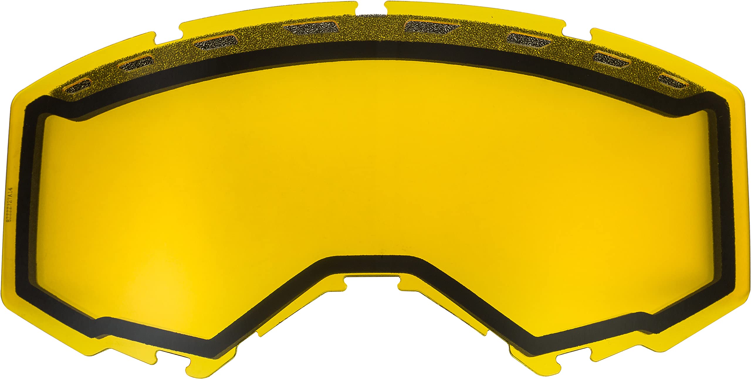 FLY Racing Adult Goggle Replacement Dual Lens with Vents (Yellow, Fits Zone Pro, Zone and Focus Models)