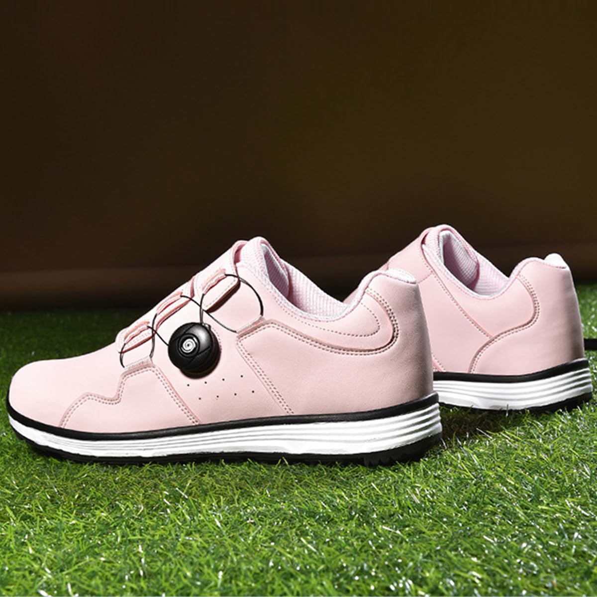 Zapatos de Golf Impermeables para Mujer sin Clavos | Zapatillas de golf profesionales clásicas para exteriores, tallas grandes