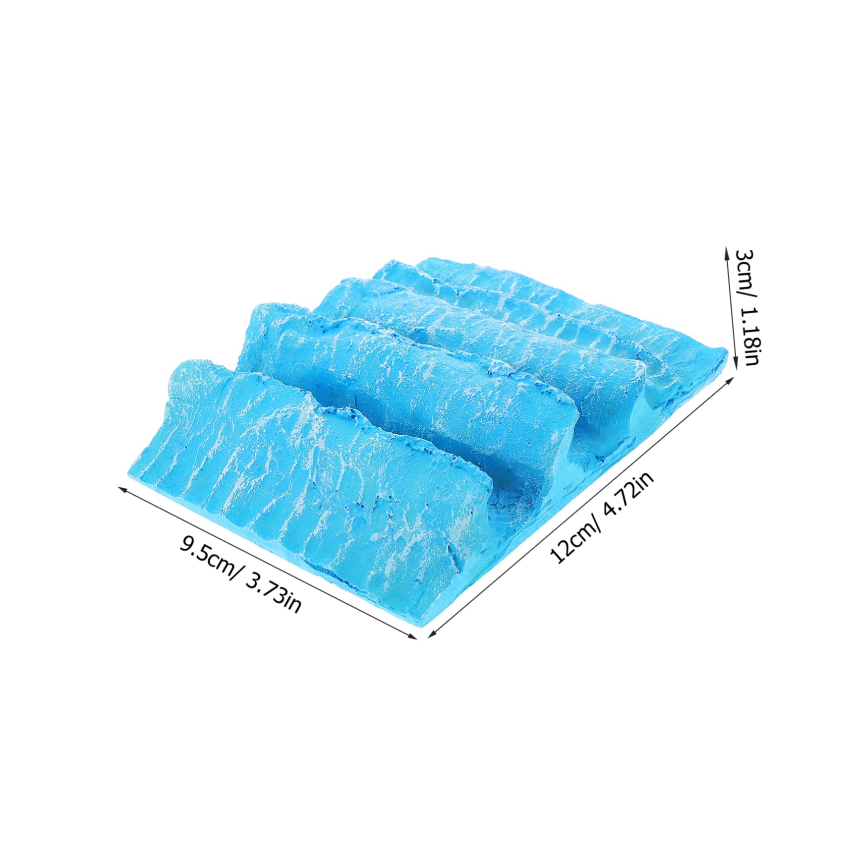 JOINPAYA Architectural Resin Craft Ocean Bathroom Decor Realistic Sea Wave Ornament