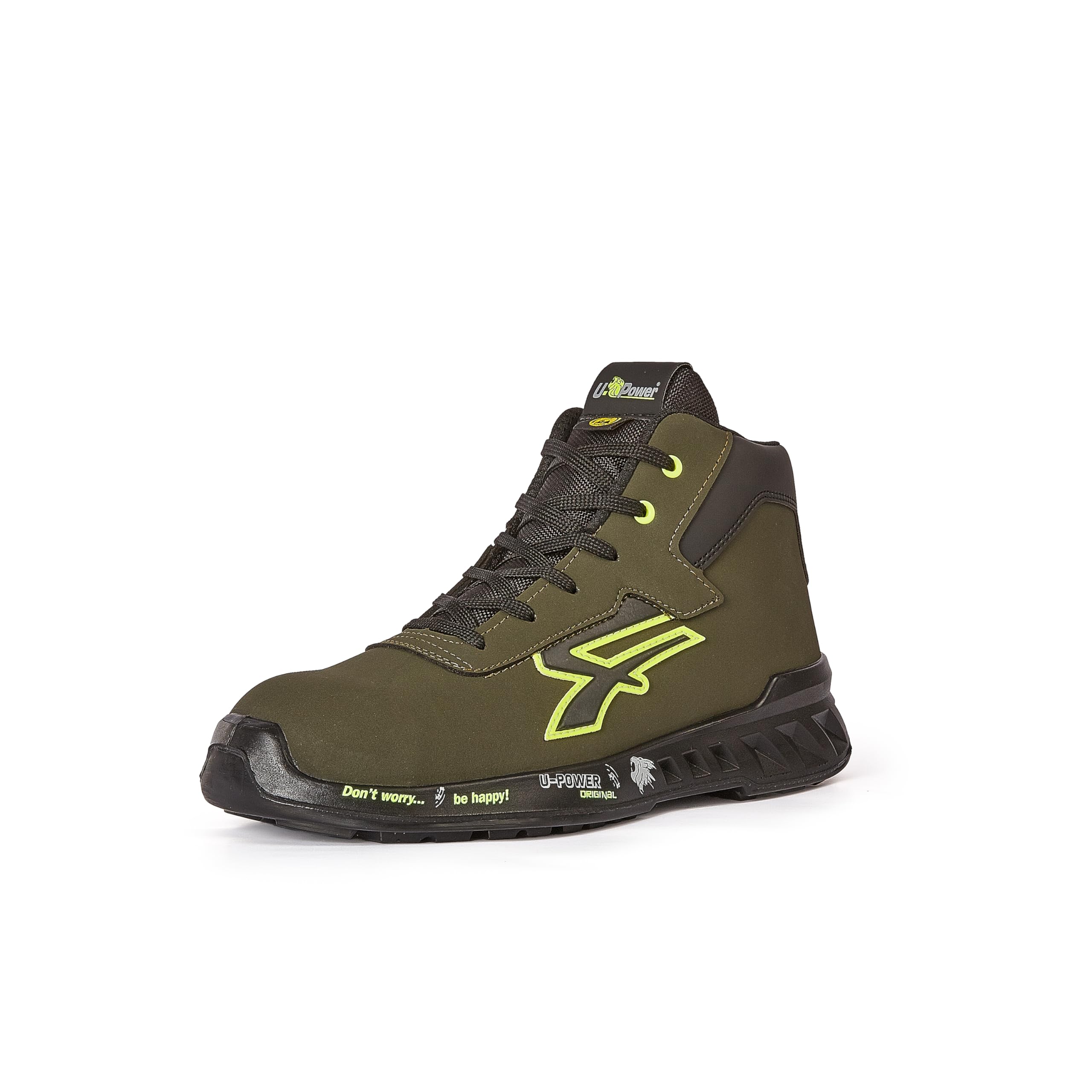 U-​POWER | Scarpe Antinfortunistiche Alte Tyler S ESD S3S CI FO SR, Puntale Alluminio, Antiperforazione Tessile No Metal