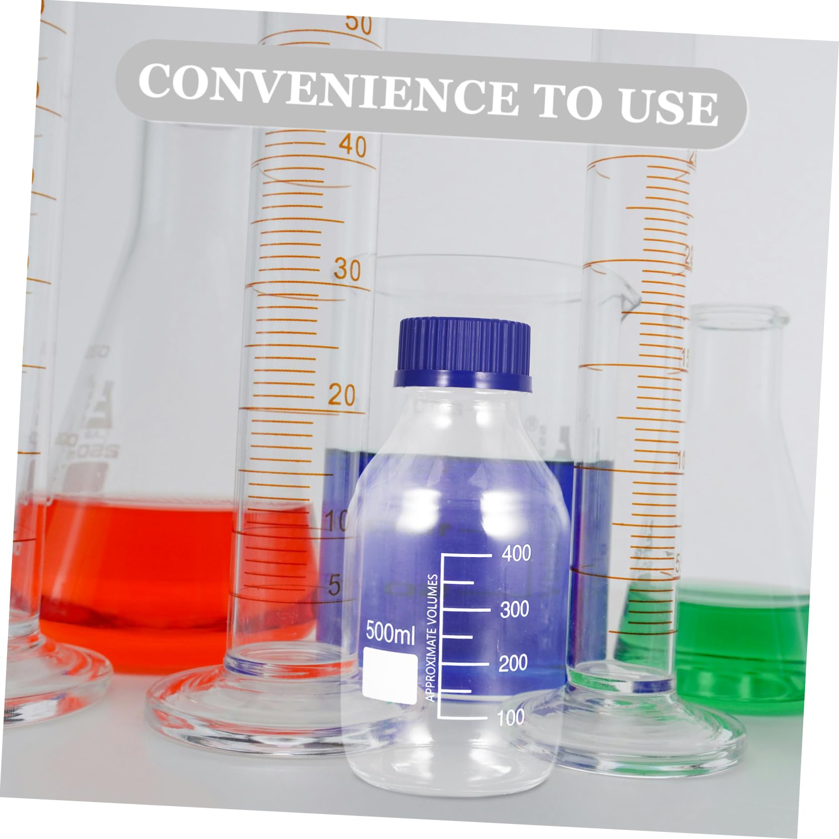 Cabilock 5 Set Bottiglie Reagenti Chiusura Per Laboratori E Esperimenti Scientifici Trasparenti E Leggere Facili Da Trasportare E Utilizzare 2 Pezzi*5