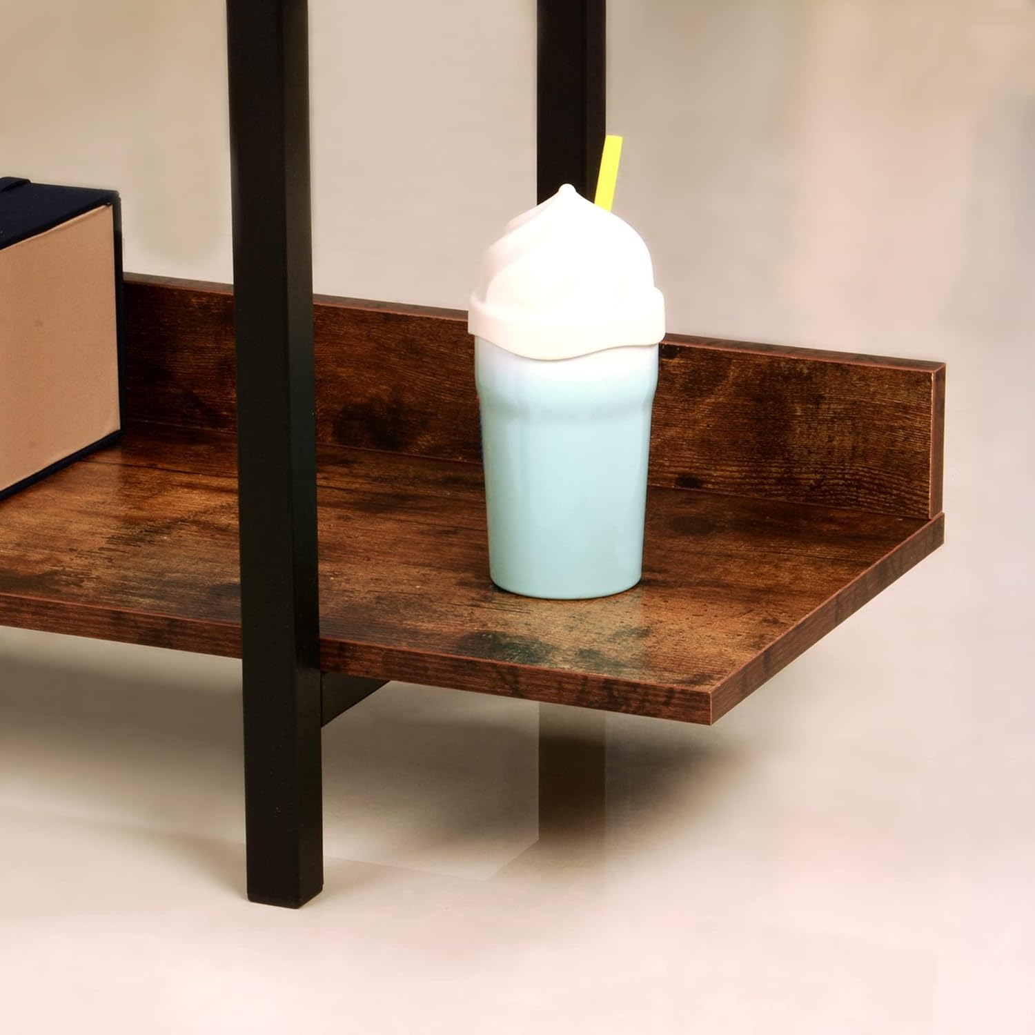 5 Tier Tall Bookcase - Wide Bookshelf for Bedroom & Office, 5 Shelf Open Bookcase