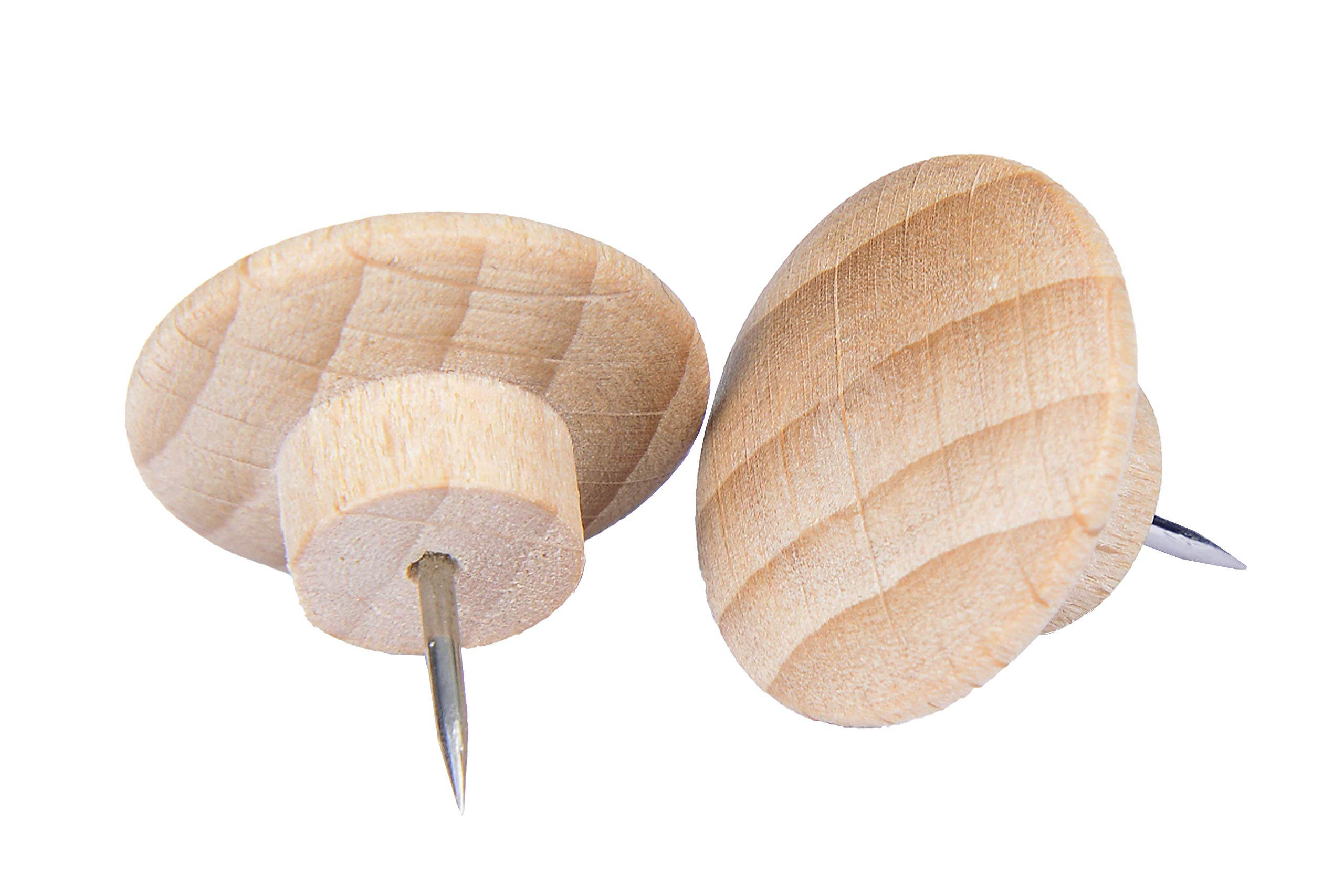 Legamaster 7-145125 Wooden Push Pins, Beech Wood, 20 mm Diameter, Pack of 25