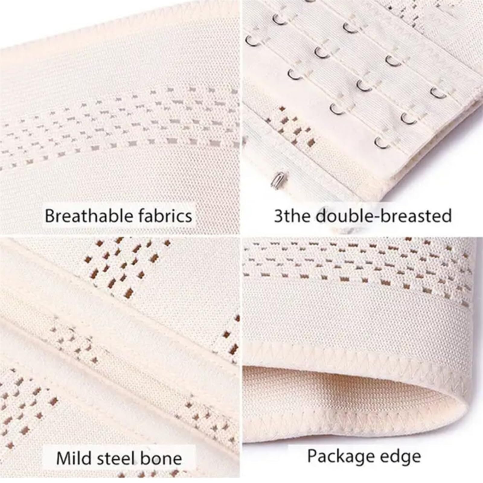 Fascia Lombare Modellatore Addominale Compressione Pancia da Birra Snellente Fasce per Lo Stomaco Fascia per Allenamento Cinture Sportive Corpo Supporto Schiena | Beige,M