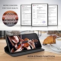 BEZ Samsung Galaxy A50 / A30s Flip Tok - Prémium Műbőr Védőtok Kártyatartóval, Állvánnyal és Mágneses Zárral - Fekete 4