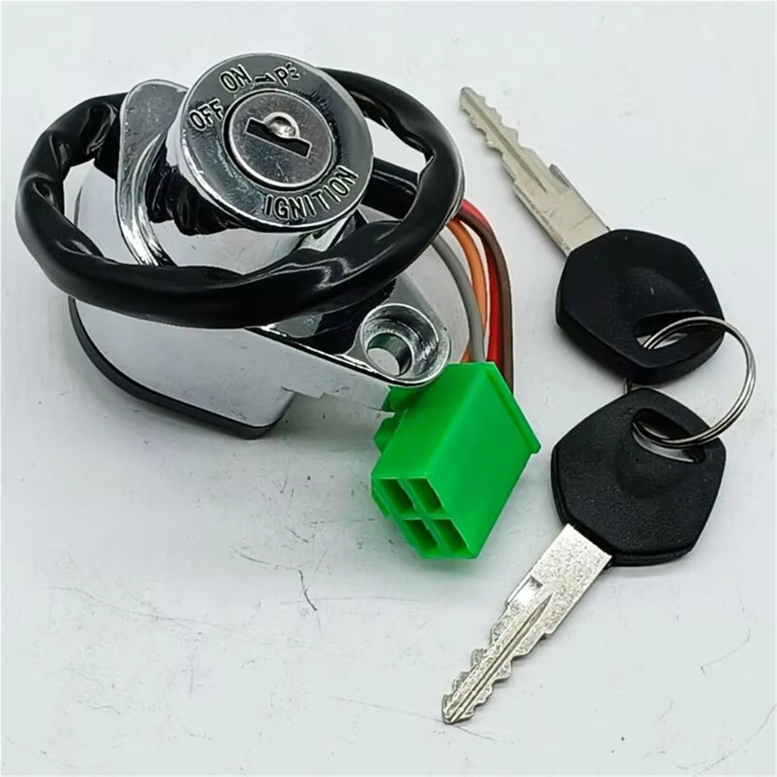 Moto Chiave Accensione Compatibile Con Suzuki Per VS800 Per Intruder 800 1992-2005 Set Di Chiavi Di Blocco Interruttore Di Avviamento Accensione Moto OEM: 37110-38A04 37110-38A03