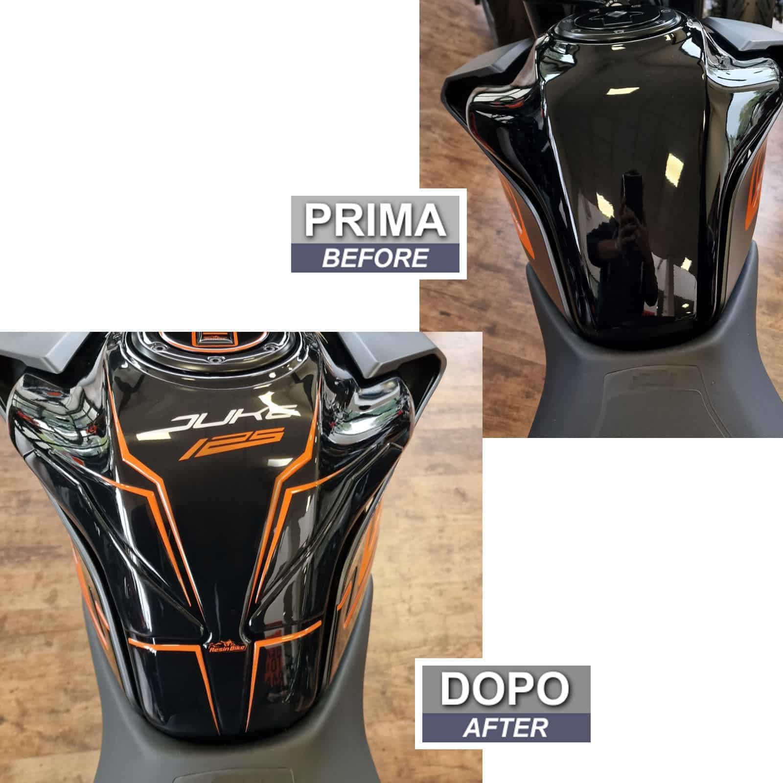 Adesivi 3D compatibili con KTM Duke 125 200 250 390 2021-2023 Protezione Fanale