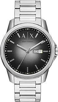 A|X Armani Exchange Chronograph Dress Watch for Men with Stainless Steel, Silicone or Leather Band