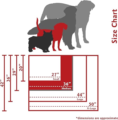 Miniatura 3 de Majestic Pet Cama para perros de espuma viscoelástica triturada, tamaño mediano con funda extraíble lavable, cama ortopédica rectangular para
