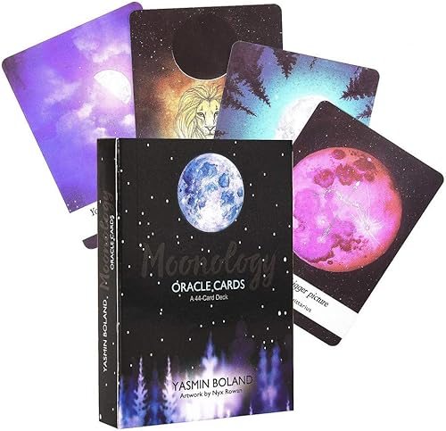 caralin Moonology Oracle Tarots 44 Cartas Baraja Full English Oracle Card Divination