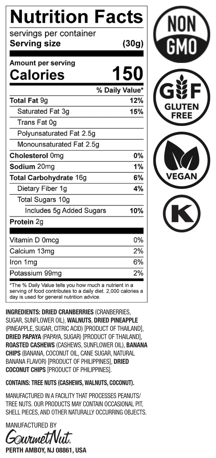 Power Up Premium Trail Mix High Energy Trail Mix 14oz
