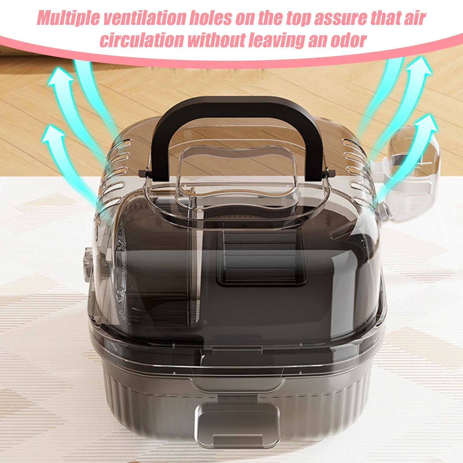 Grande gabbia per criceti, custodia per criceti traslucida, custodia da viaggio per piccoli animali, da viaggio per criceti, trasportino da viaggio per cincillà, gabbia portatile per
