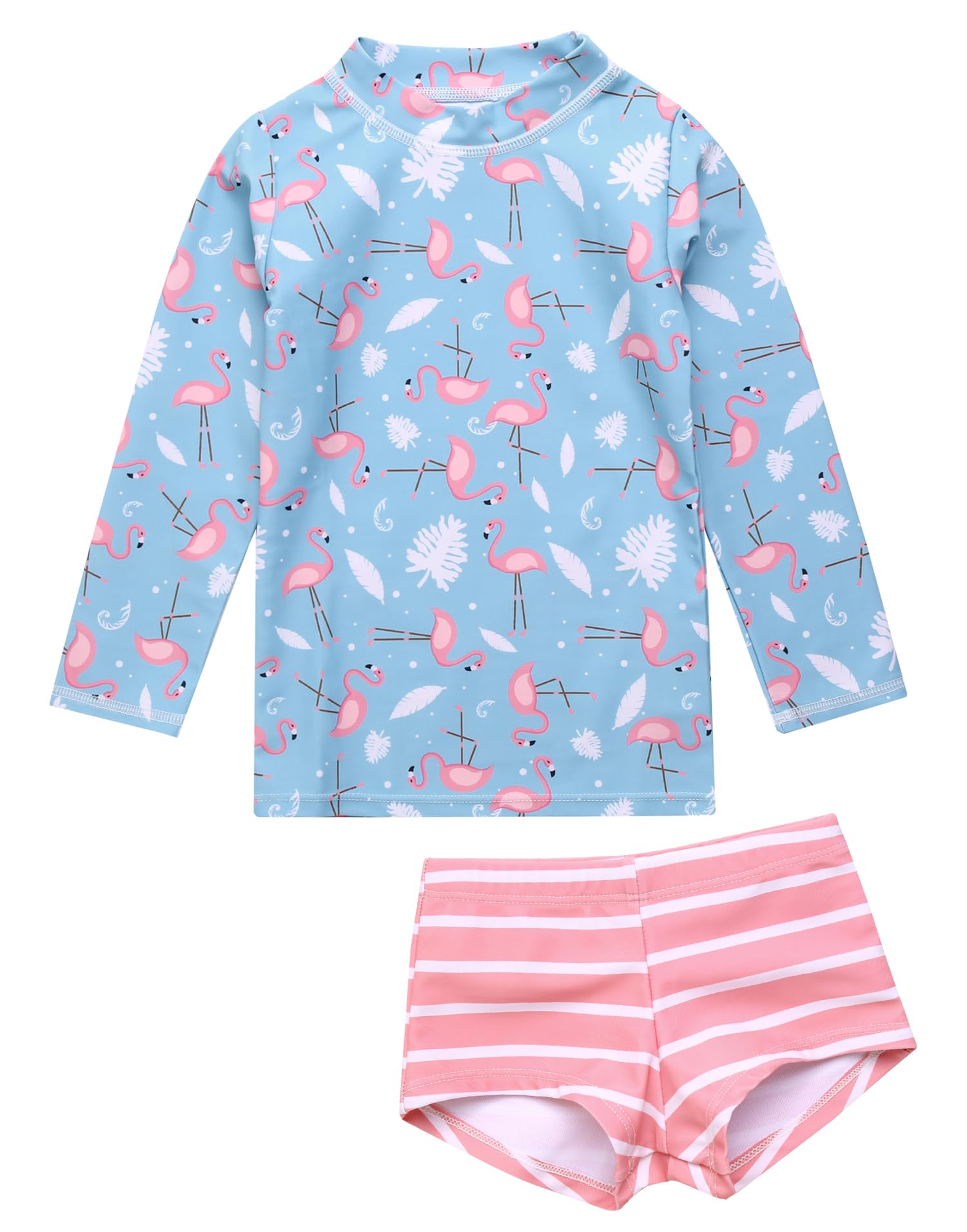 VAENAIT BABY Girls Rash Guard Swimsuit UPF 50+ Long Sleeve Toddler Bathing Suit Ribbon Stawberry Floral Fruit for 2~8Years
