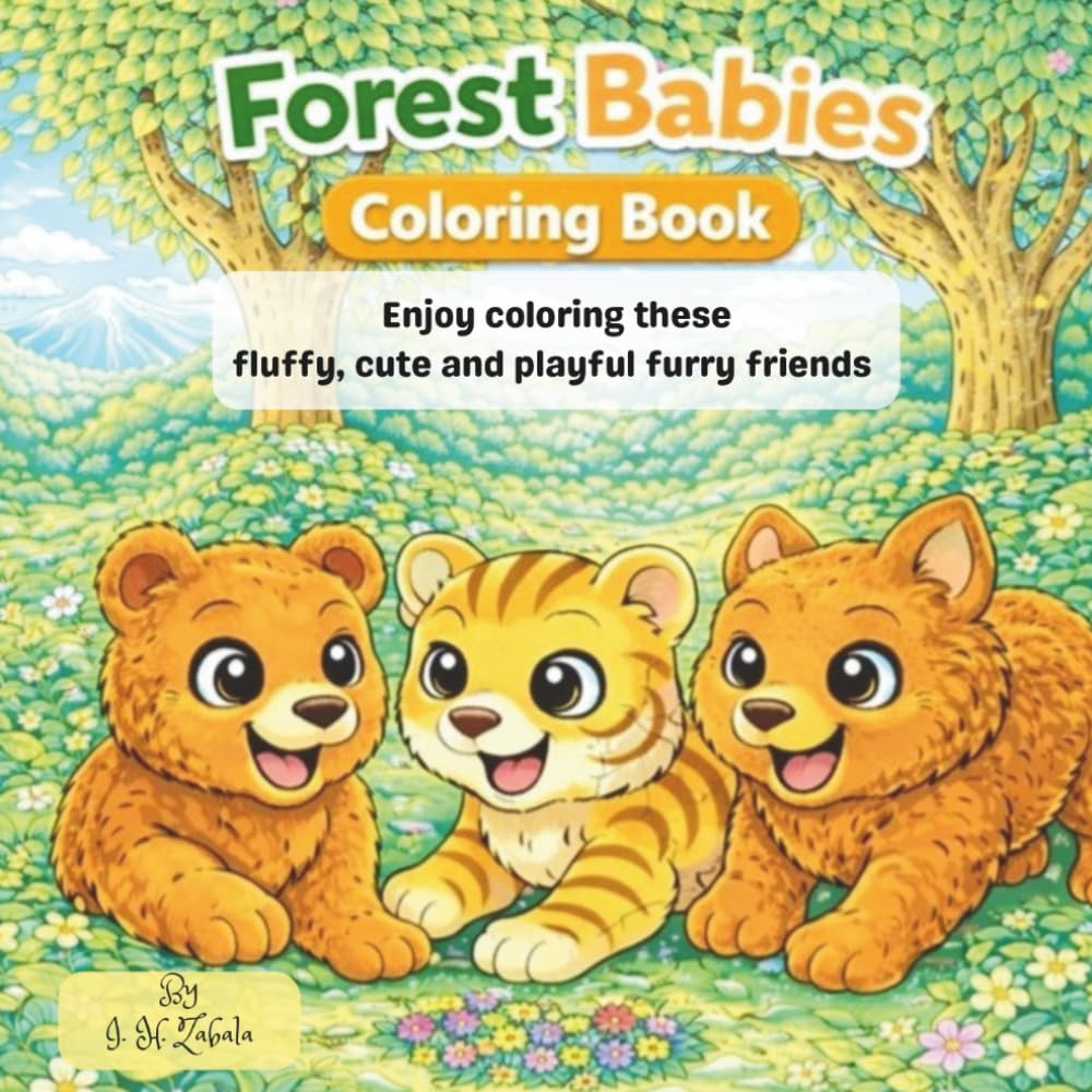 Forest Babies (The Baby Wildlife Coloring Book Collection)