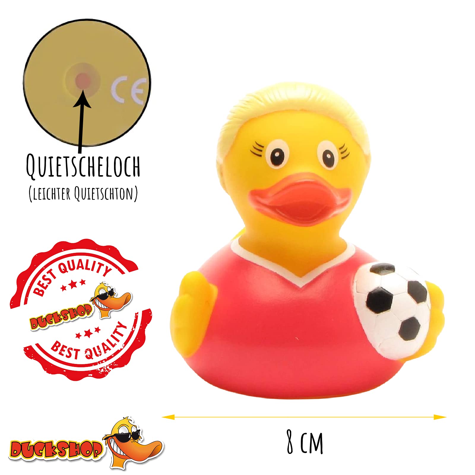 DUCKSHOP Canard De Bain Urlauberine - L : 8 Cm