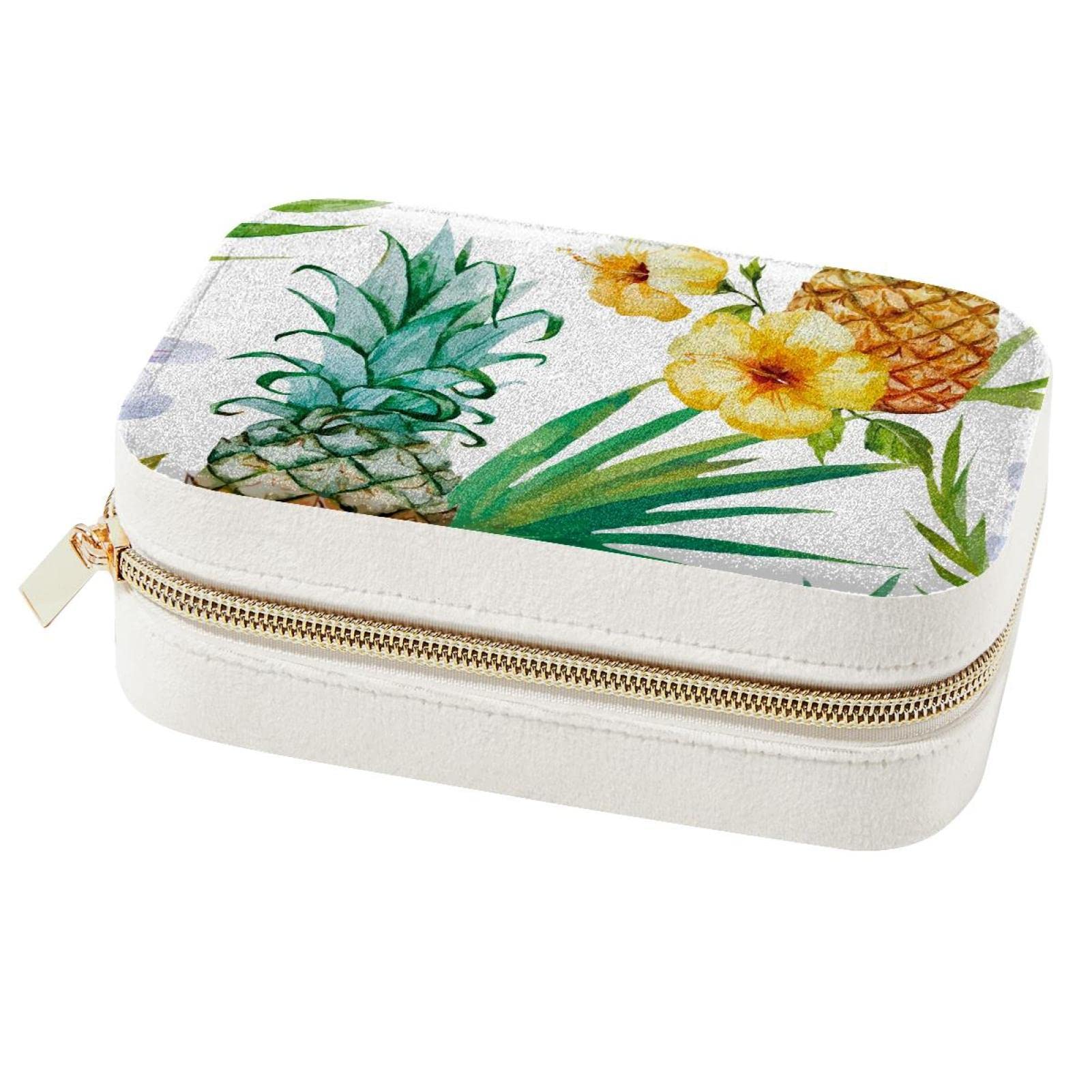 Boîte à bijoux ananas de voyage pour ranger boucles d'oreilles