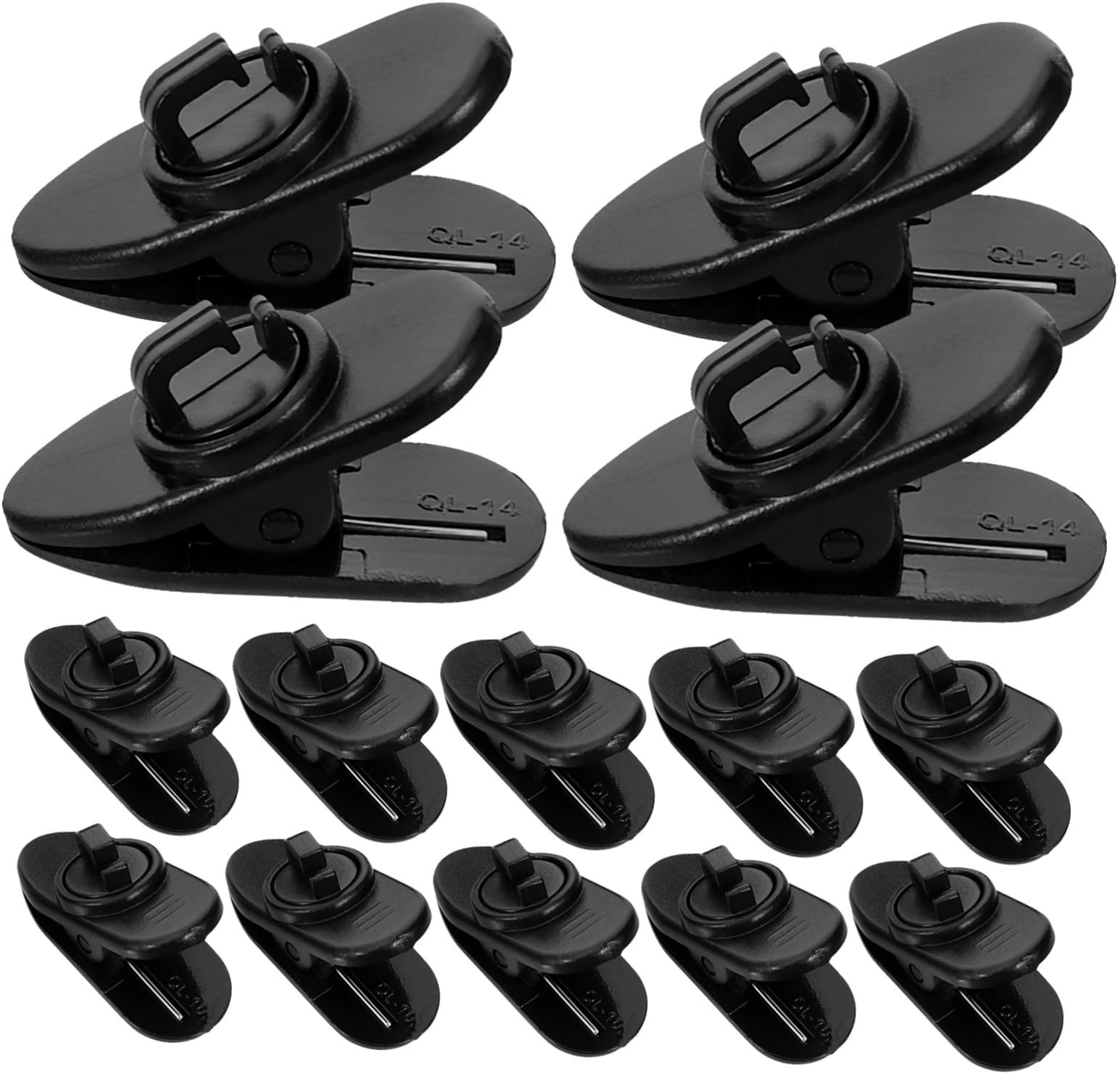 30 Pcs Small Mic Lapel Clips Mini Microphone Tie Clips for Lapel Lavalier Microphones Compatible Mic Accessories and Supplies