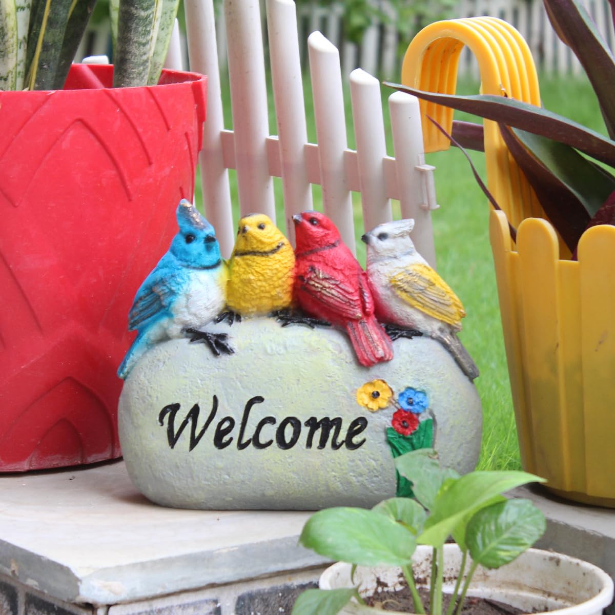 Wonderland Welcome Bird Statue Decorative Showpiece Figurines for Home Decoration Drawing Room | Living Room| Kids Room, (Color- Multicolor, 4 Birds) (B0D9JPPVMR) Amazon Price History, Amazon Price Tracker