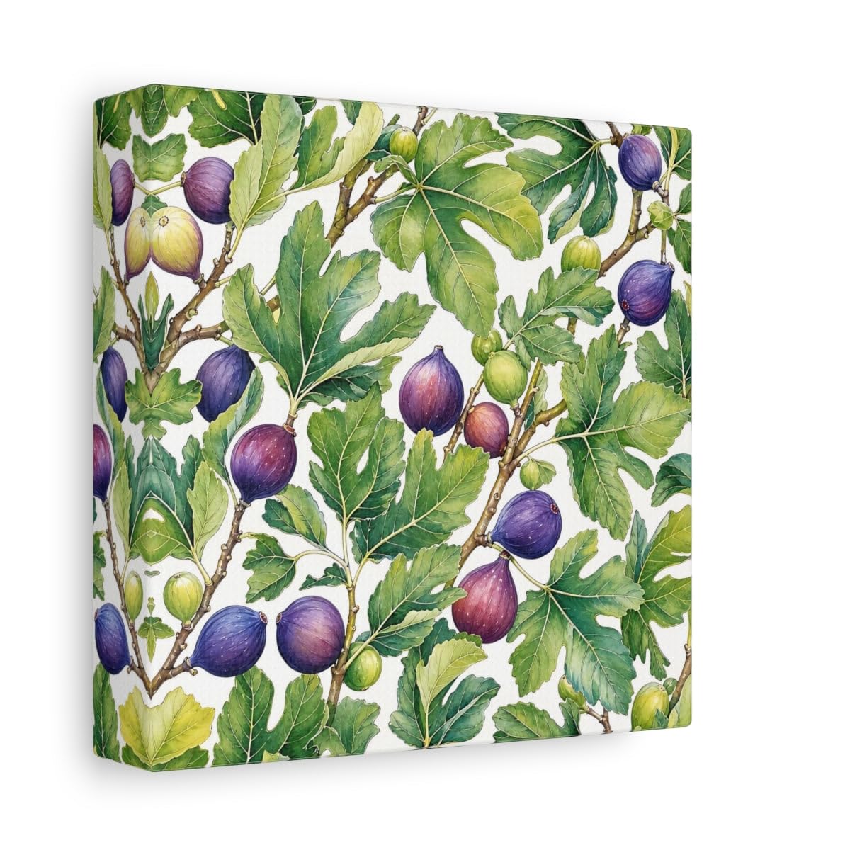 Tableau figues illustration fait main 15x15 cm pour cuisine - 8