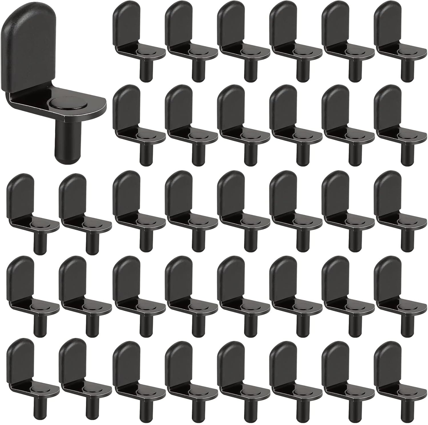 QTLCOHD 100Pcs Shelf Support Pegs 5mm Shelf Pins L