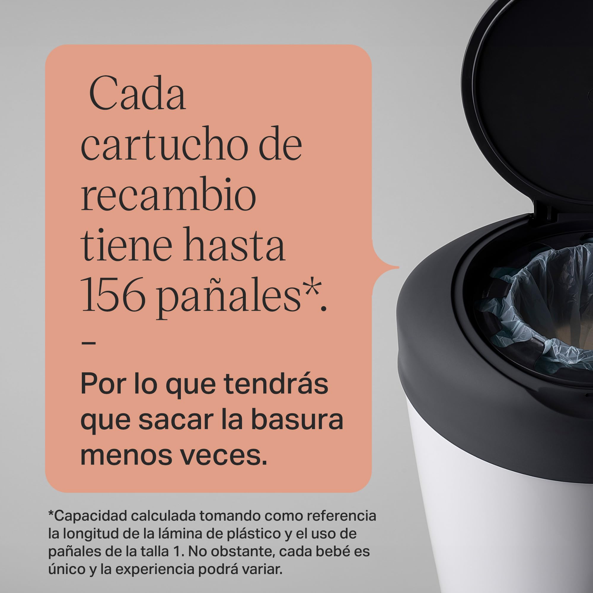 Tommee Tippee Simplee Recambio para el Contenedor, Paquete de 6, solo compatibles con contenedores de pañales Simplee Sangenic