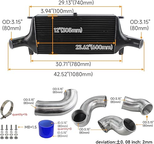 Miniatura 2 de Kit de intercooler Fmic mejorado para Nissan Skyline R33 R34 Gtr Rb26Dett Performance