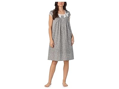 Eileen West Cotton Woven Cap Sleeve Waltz Nightgown Women