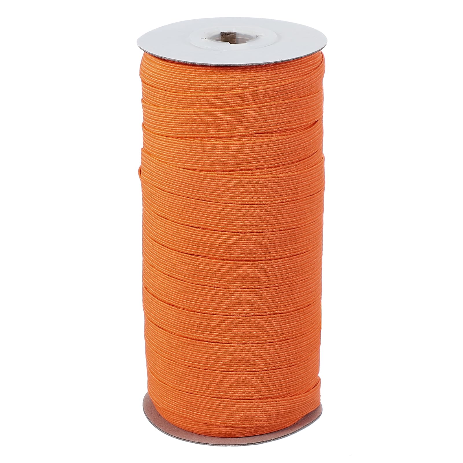 Cordon élastique plat 10mm orange PATIKIL de 45 mètres pour travaux de couture et mercerie