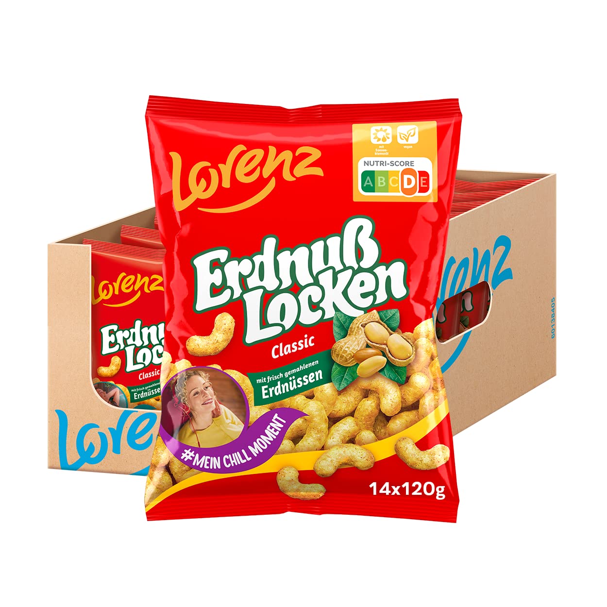 LORENZ | Erdnußlocken Classic | 14 x 120 g | vegan