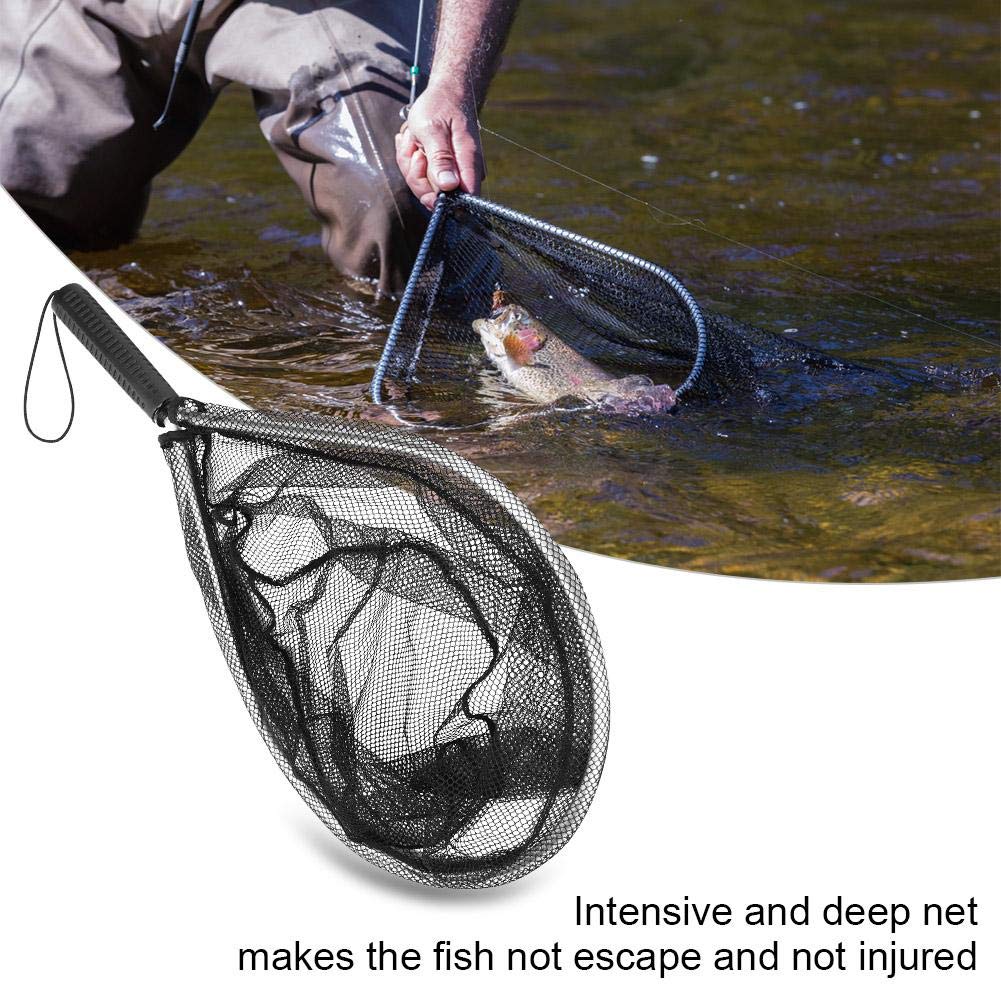 Dioche Filet à Poissons Pliable – Épuisette Alliage Aluminium Léger Avec Cadre Robuste Pour Pêche à La Mouche, Pêche En Rivière Et Plein Air