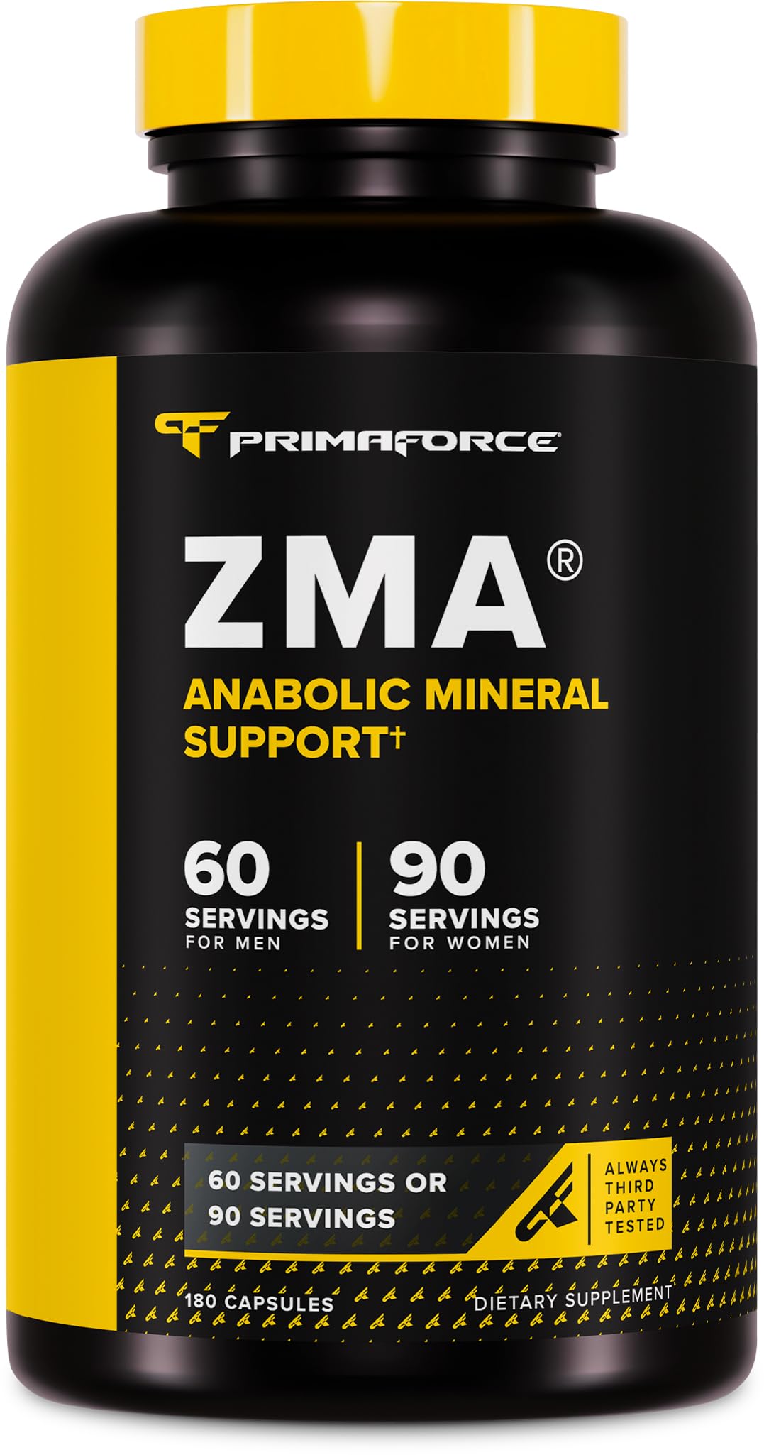 Primaforce ZMA Dietary Supplement, 180 Capsules