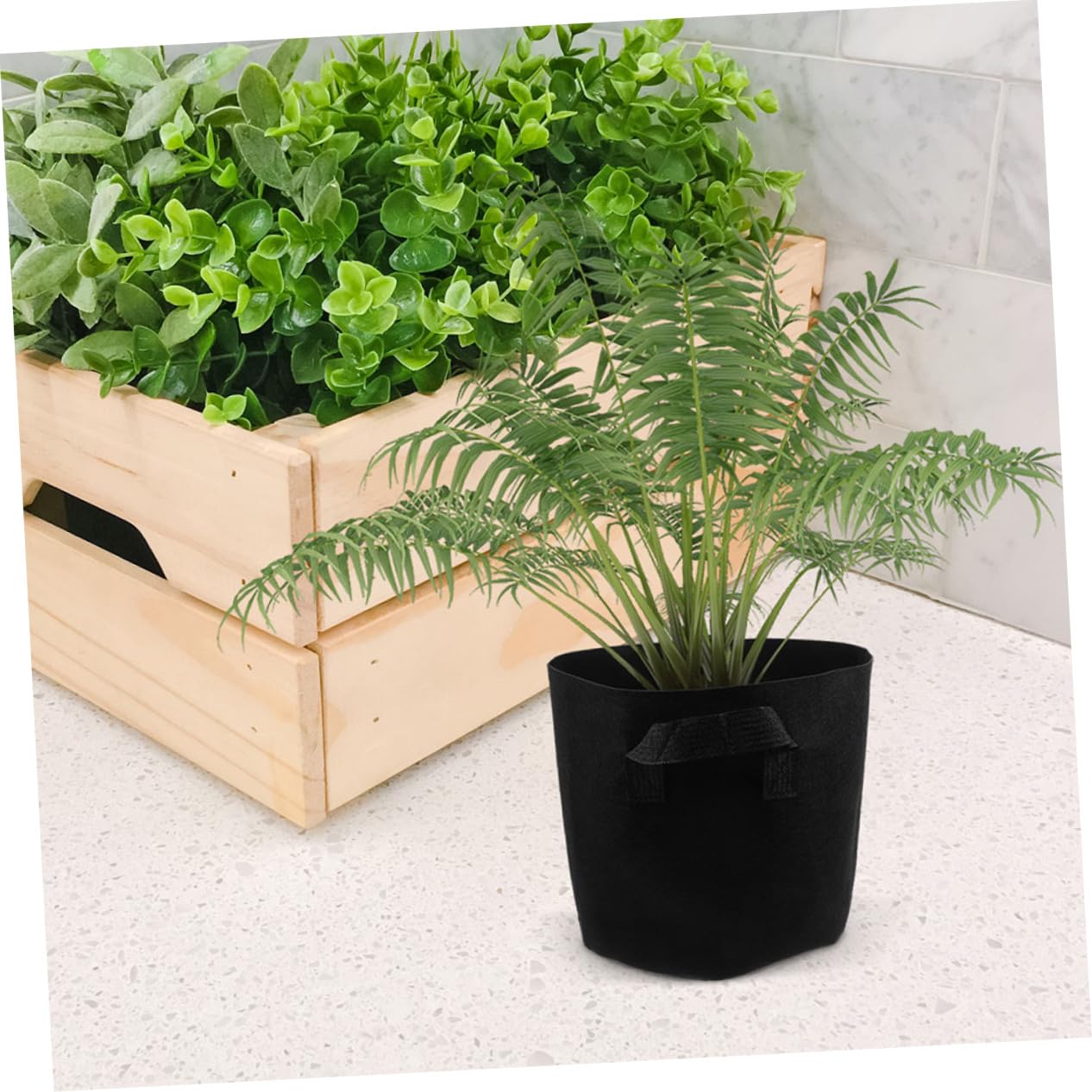 BESPORTBLE Bolsas De Cultivo De Tela No Tejida 7 Galones Asas Ideales para Fresas y Flores