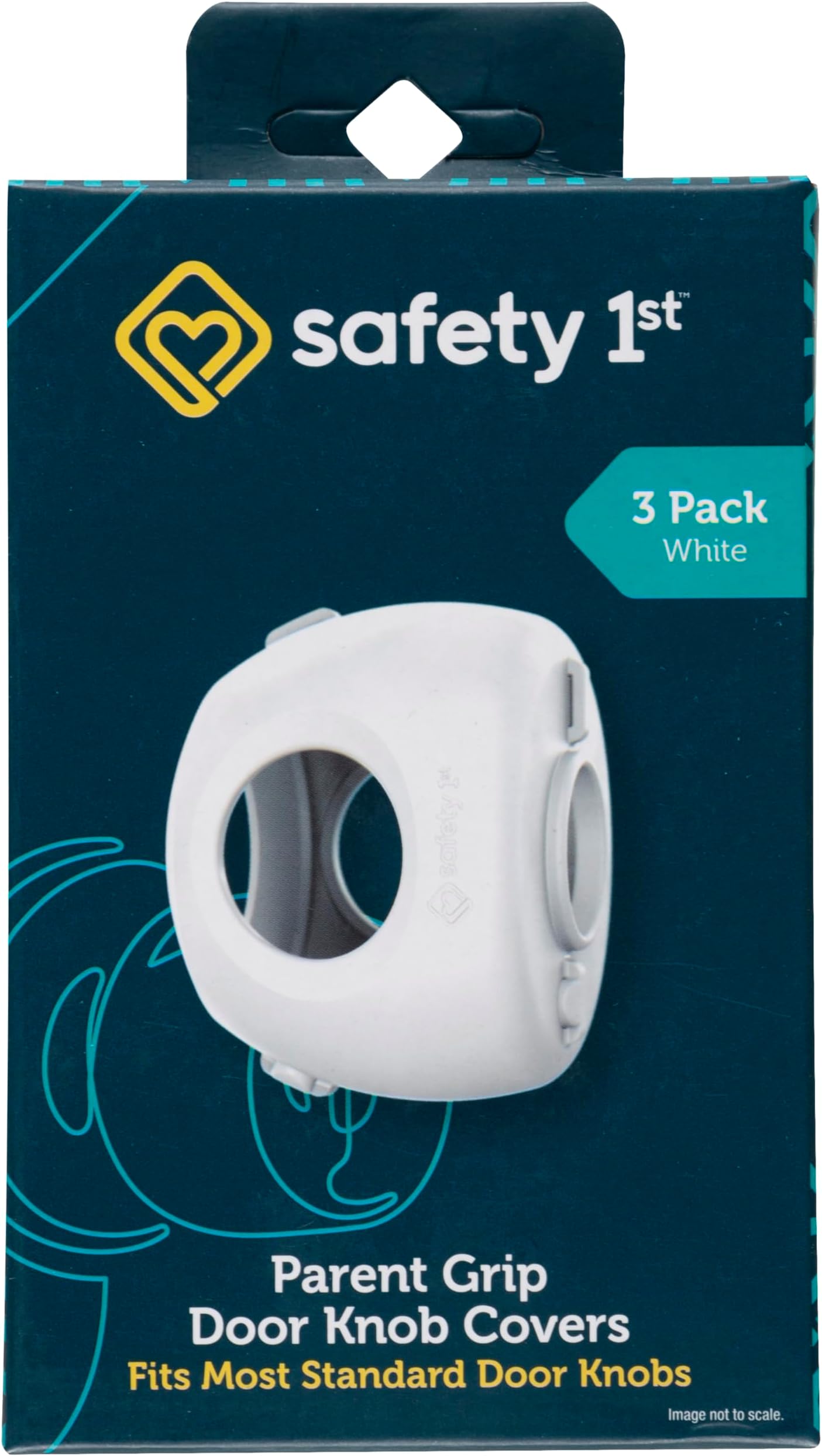Parent Grip Door Knob Covers, White, One Size (Pack of 3)