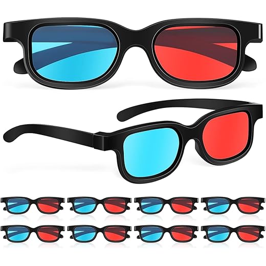 8pcs 3d Glasses For 3d Movies Universal Tv Movie Dimensional Video Frame 3d Glasses