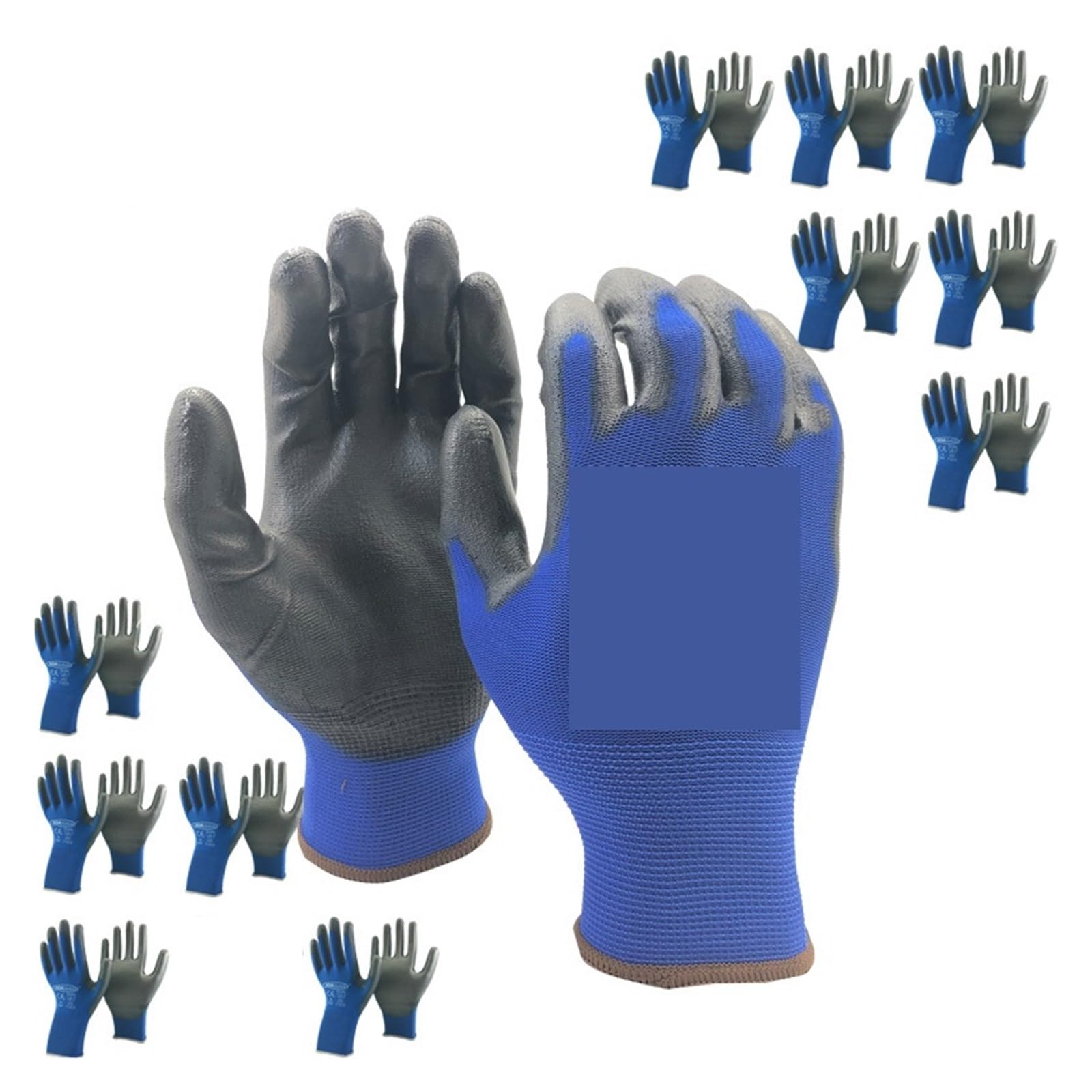 Gants De Coupe 12 Paires De Gants De Protection De Travail Flexibles en Nylon Ou Polyester, Fournitures De Sécurité Professionnelles Confortablement Adapté(XL)