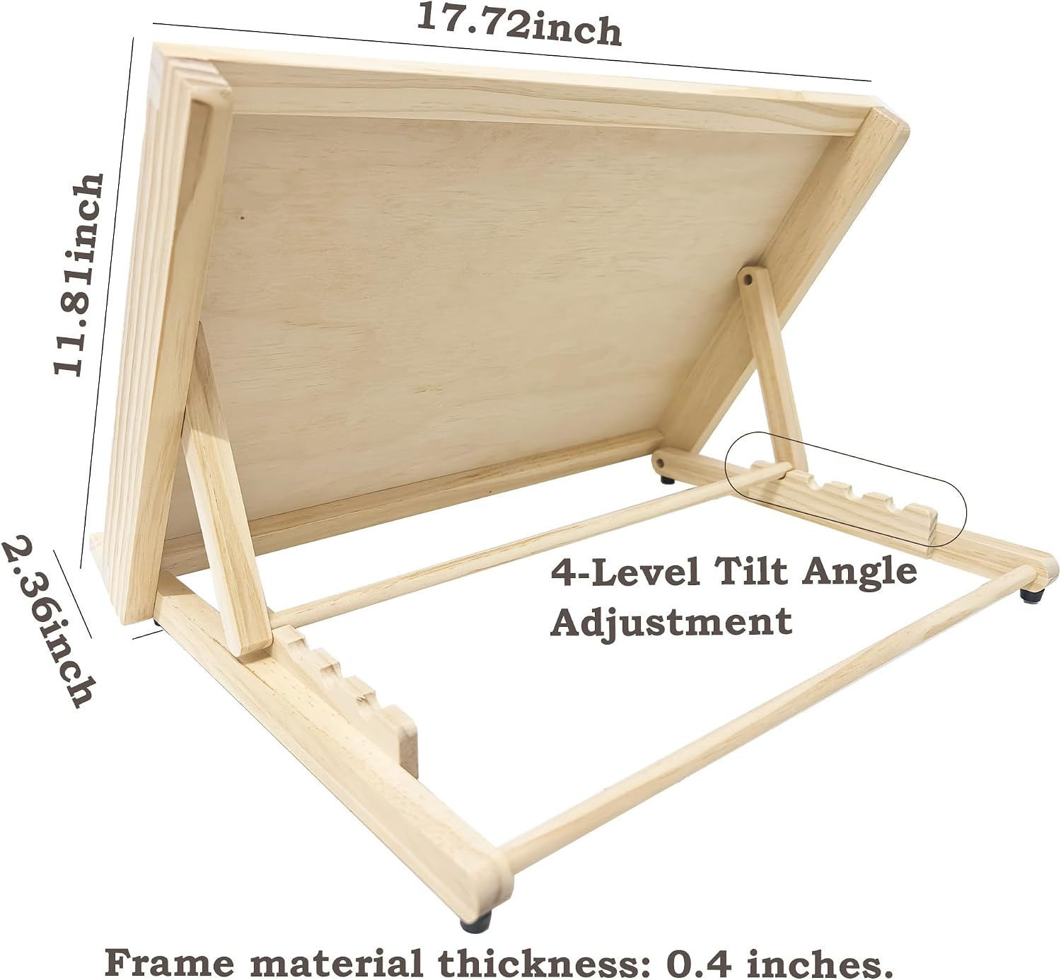 Tabletop Easel for Painting, Adjustable Desk Easel,Portable Drafting Table Slant Board for Writing, Drawing Easel, Table Top Easel for Art, Sketching, Reading,A3 17.7" x 12"