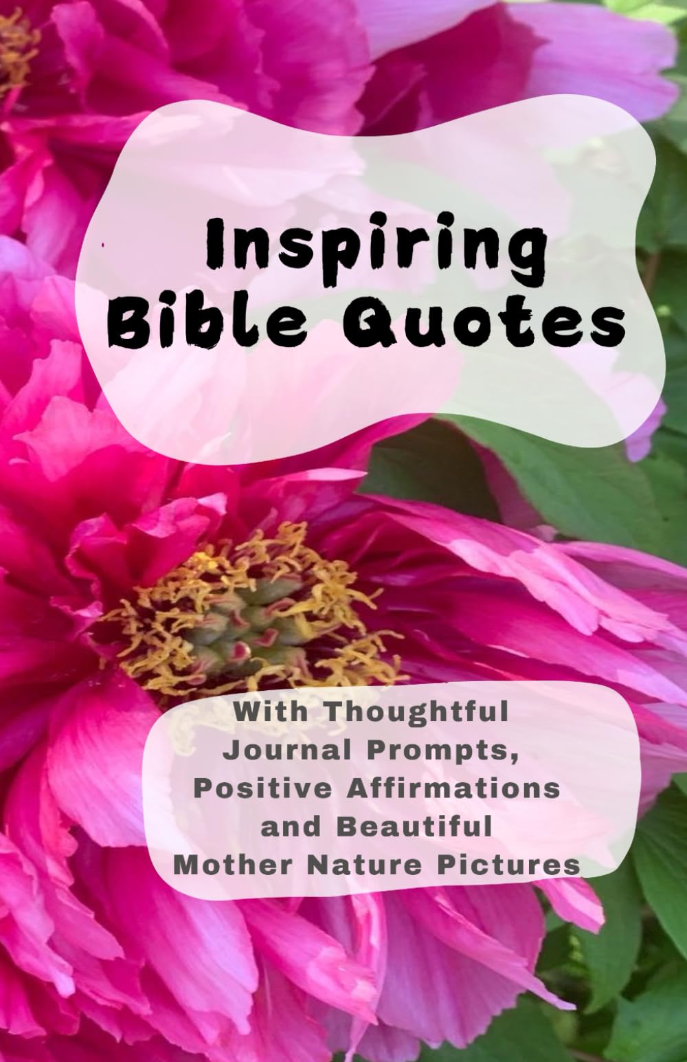 Inspiring Bible Quotes: With Thoughtful Journal prompts, Positive Affirmations and Beautiful Mother Nature Pictures
